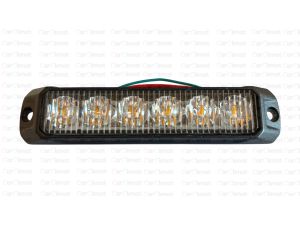 Lampa błyskowa LED pomarańczowa 132 mm 12/24V